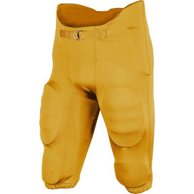 Champro Terminator 2 Integrated Adult Football Pants with Built-in Pads Gold Small