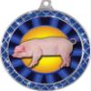 Blue Hog Blue Trellis Medal Silver, 2.5" Hog Rosette Prizes, Kids Animal Trophy Medal Awards 100 Pack Prime view 2