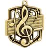 2.25" Gold Admiral Music Medals, Gold Music Medal Trophy Award with Free Custom Engraving, 20 Pack view 1