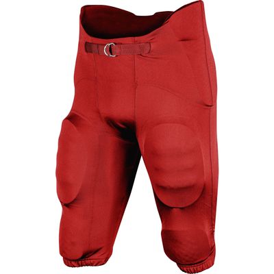 CHAMPRO Terminator 2 Integrated Youth Football Pants With Built-in Pads Scarlet Large