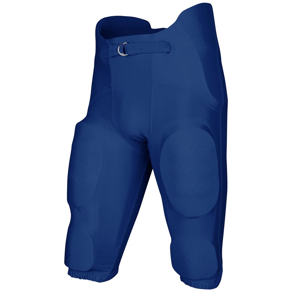 CHAMPRO Boys' Bootleg 2 Integrated Youth Football Pants with Built-in Pads, Royal, X-Small