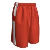 Champro Crossover Reversible Basketball Short, Youth Small, Orange, White view 1
