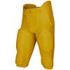 CHAMPRO Boys' Bootleg 2 Integrated Youth Football Pants with Built-in Pads, Gold, X-Small view 1