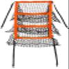 Champro Replacement Screen MVP Portable Training Net with TZ3 Training Zone 5' x 5', Black (NB32R) view 1
