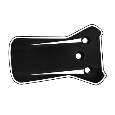Champro HX Two-Tone Jaw Guard, Black,White, Model Number: HX2GB