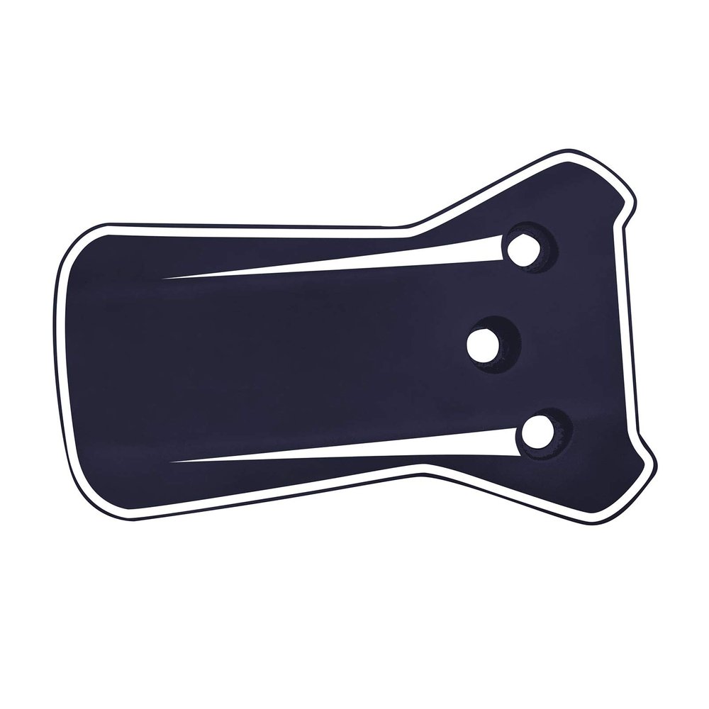 CHAMPRO HX Two-Tone Jaw Guard, NAVY,WHITE
