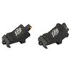 XS SIGHTS XTI2 45 Offset Iron Sights for AR Platform, Front Glow in The Dark for Tactical Applications, Ambidextrous, Durable (Standard Dot White, DXS Ember) view 1
