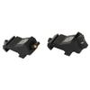 XS SIGHTS XTI2 45 Offset Iron Sights for AR Platform, Front Glow in The Dark for Tactical Applications, Ambidextrous, Durable (Standard Dot White, DXS Ember) view 2