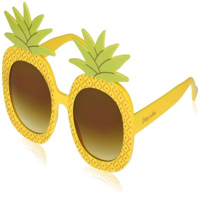 Circus NY by Sam Edelman Women's CC348 Pineapple Frame Round Sunglasses with UV400 Protection - Trendy Gifts for Her, 51.5mm