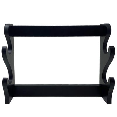 TJ Global Wall Mountable Sword Stand Table Stand for Katana or Wakizashi Swords, Sword Display Holder (2-Tier)