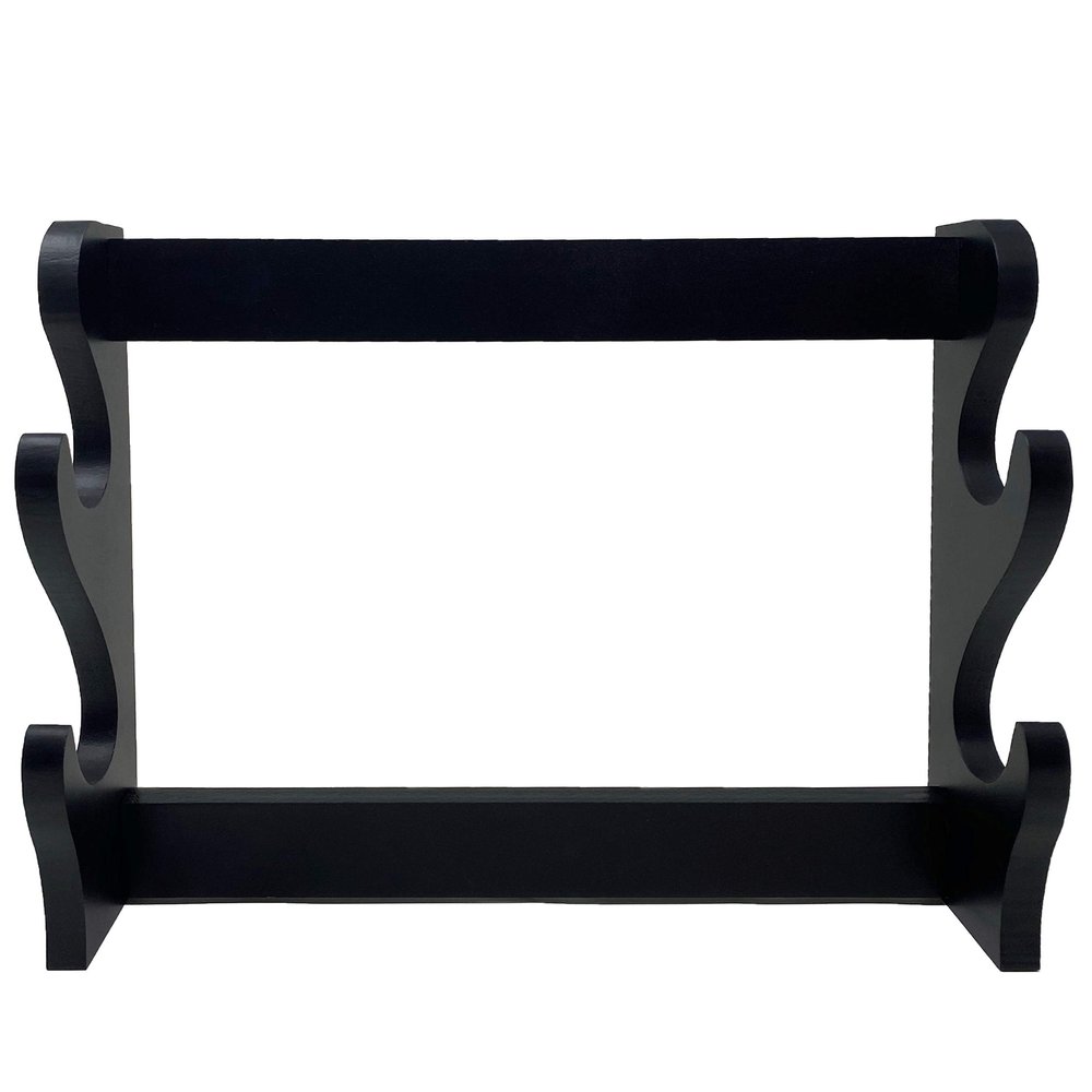 TJ Global Wall Mountable Sword Stand Table Stand for Katana or Wakizashi Swords, Sword Display Holder (2-Tier)