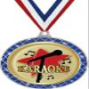 Karaoke Blue Trellis Medal Silver, 2.5" Karaoke Singing Prizes, Kids Singing Trophy Medal Awards 100 Pack view 1
