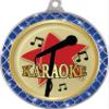 Karaoke Blue Trellis Medal Silver, 2.5" Karaoke Singing Prizes, Kids Singing Trophy Medal Awards 100 Pack view 2