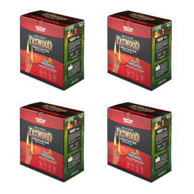 Betterwood 10lb Firestarter (2 Pack) and Betterwood Pine 5lb Firestarter (2 Pack) for Campfire, BBQ, or Pellet Stove; Non-Toxic and Water Resistant