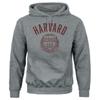 Barnesmith Harvard University Crimson Hooded Sweatshirt, Heritage, Charcoal Grey, X-Large view 1