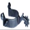 Professional's Choice Youth Gunmetal 8pt Spurs view 1