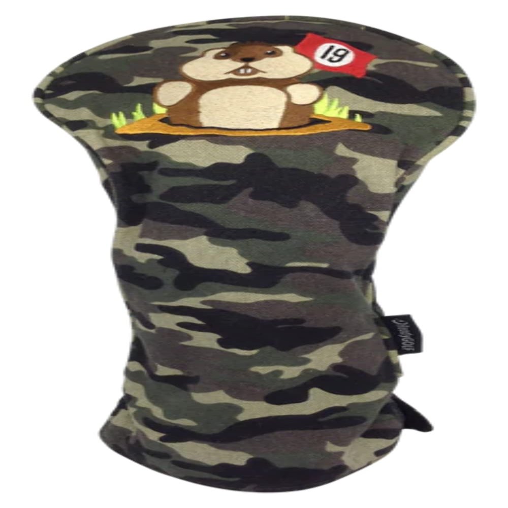 ReadyGOLF Camo Embroidered Driver Headcover 19th Hole Dancing Gopher