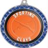 Sporting Clays Blue Trellis Medal Silver, 2.5" Sporting Clays Prizes, Kids Sporting Clays Trophy Medal Awards 50 Pack Prime view 2