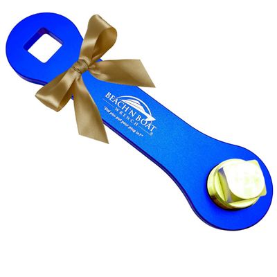 Elite Engineering USA BeachN Boat Drain Plug Wrench for 1/2 inch NPT Plug, Made in USA, Includes Spare Brass Plug, Blue