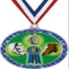 Horse Show Blue Trellis Medal Silver, 2.5" Horse Prizes, Kids Horse Show Trophy Medal Awards 20 Pack Prime view 1