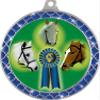Horse Show Blue Trellis Medal Silver, 2.5" Horse Prizes, Kids Horse Show Trophy Medal Awards 20 Pack Prime view 2