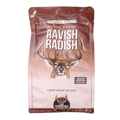 Whitetail Institute Ravish Radish Deer Food Plot Seed, High Production Annual Forage Radish Seed Varieties to Attract and Hold Deer Throughout Fall and Winter, 2.5 lbs (.25 Acre)