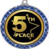 5th Place Blue Trellis Medal Silver, 2.5" Fifth Place Prizes, Kids Fifth Place Trophy Medal Awards 50 Pack Prime view 2