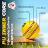 CW Indoor Cricket Leather Balls Yellow 2 Piece Men Hand Stitched Ball (Pack of 6) view 3