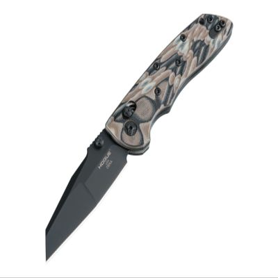 Hogue Deka 3.25" Folder CPM 20CV Modified Wharncliffe Blade Black Cerakote Finish, Crosshatch Textured G10 Frame ABLE Lock Manual Knife, G-Mascus Dark Earth - 24267