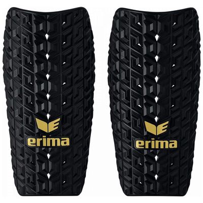 Erima Unisex-Youth Evo Flex Football Protection, Grey Marl/Black/Green Gecko, XS