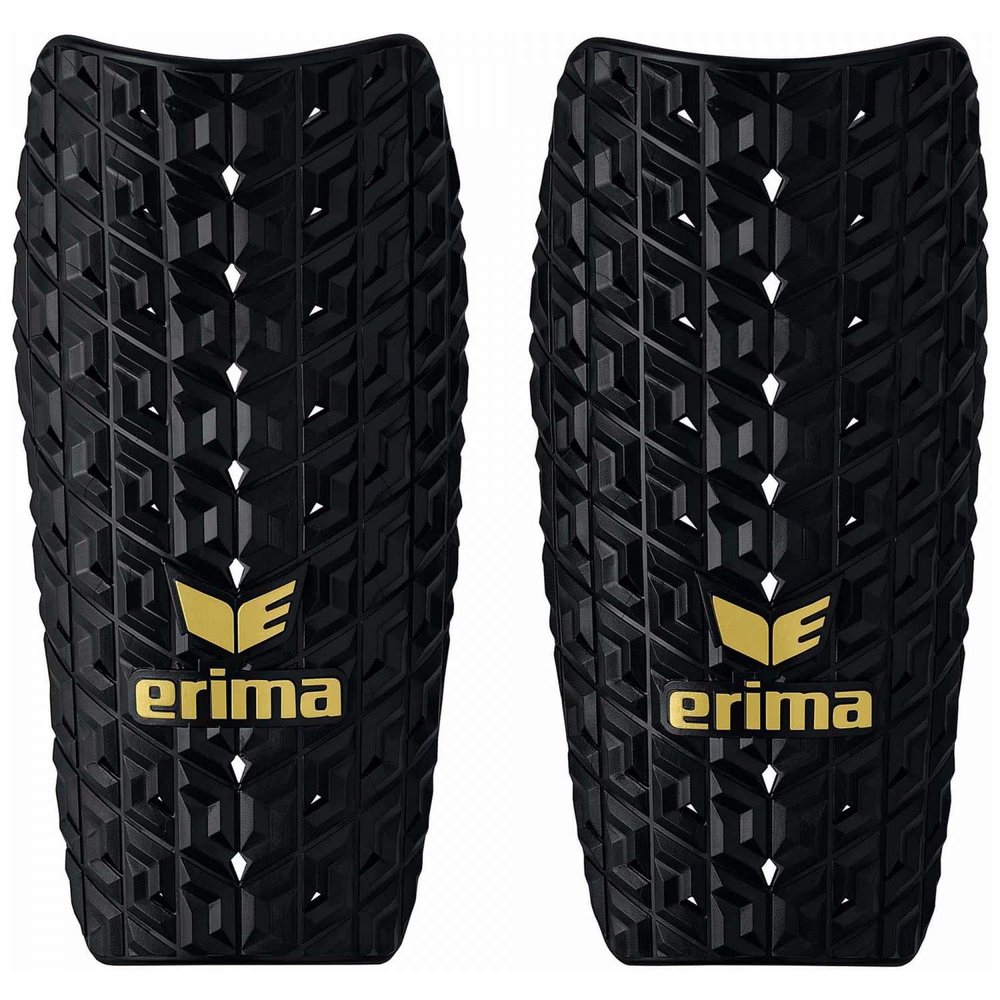 Erima Unisex-Youth Evo Flex Football Protection, Grey Marl/Black/Green Gecko, XS