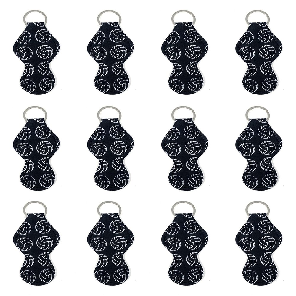 Daisy Lane Volleyball Gift for Team, Keychain for Backpack, Bulk for Teen Girls Players, 12 pack