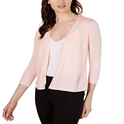 Womens Petite Short Ottoman Open Front Cardigan Soft Shell PS
