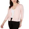 Womens Petite Short Ottoman Open Front Cardigan Soft Shell PS view 1