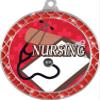 Nursing Red Trellis Medal Silver, 2.5" Nurse Prizes, Nurses Trophy Medal Awards 100 Pack Prime view 2