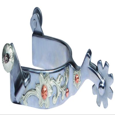 Professional's Choice Floral Silver Spurs Youth