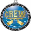 Crew Black Trellis Medal Silver, 2.5" Rowing Prizes, Kids Rowing Trophy Medal Awards 50 Pack Prime view 2