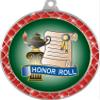 Honor Roll Red Trellis Medal Silver, 2.5" Honor Roll Prizes, Kids Honor Roll Trophy Medal Awards 50 Pack view 2