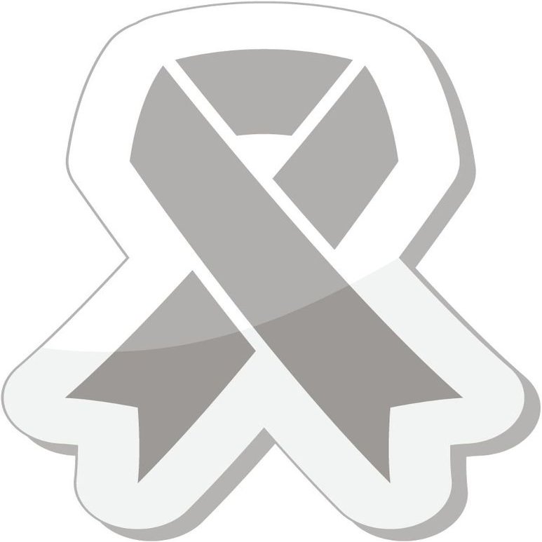 Zirni Silver Ribbon Children with Disabilities Parkinson's Disease Sticker Decal Design