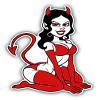 Zirni Pin Up Woman Devil Cartoon Sticker Decal Design