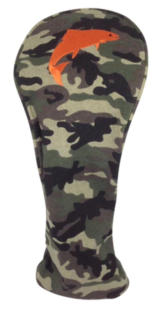 ReadyGOLF Camo Embroidered Driver Headcover Fishing