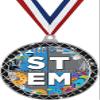 STEM Black Trellis Medal Silver, 2.5" Science Education Academic Prizes, Kids Student Trophy Medal Awards 20 Pack view 1