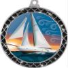 Sailboat Black Trellis Medal Silver, 2.5" Sailing Prizes, Kids Sailboat Trophy Medal Awards 100 Pack Prime view 2