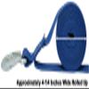 CustomTieDowns 1.5 Inch x 20 Foot Replacement Winch Strap, Boat Hook On One End, 18 Inch Safety Strap with A Soft Loop, 1 Inch Loop On Opposite End for Attachment to Winch. (Blue) view 3