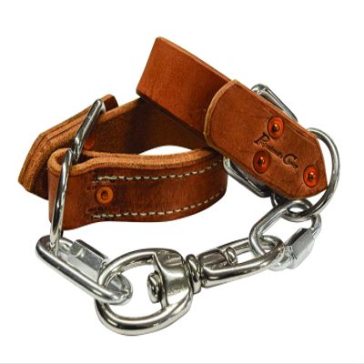 Professional's Choice Hobble Straps Easy Fasten Nickel Brown 1277HLSWIV