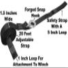 CustomTieDowns 1.5 Inch x 20 Foot Replacement Boat Winch Strap, Boat Hook On One End, 18 Inch Safety Strap with A Soft Loop, 1 Inch Loop On Opposite End for Attachment to Winch. (Black) view 2