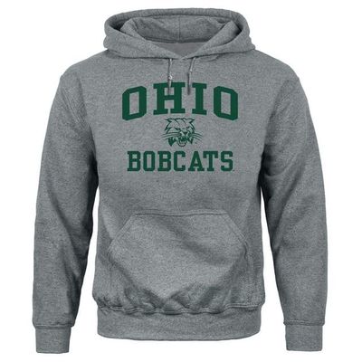 Barnesmith Ohio University Bobcats Hooded Sweatshirt, Heritage, Charcoal Grey, Small