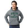Barnesmith Ohio University Bobcats Hooded Sweatshirt, Heritage, Charcoal Grey, Small view 2