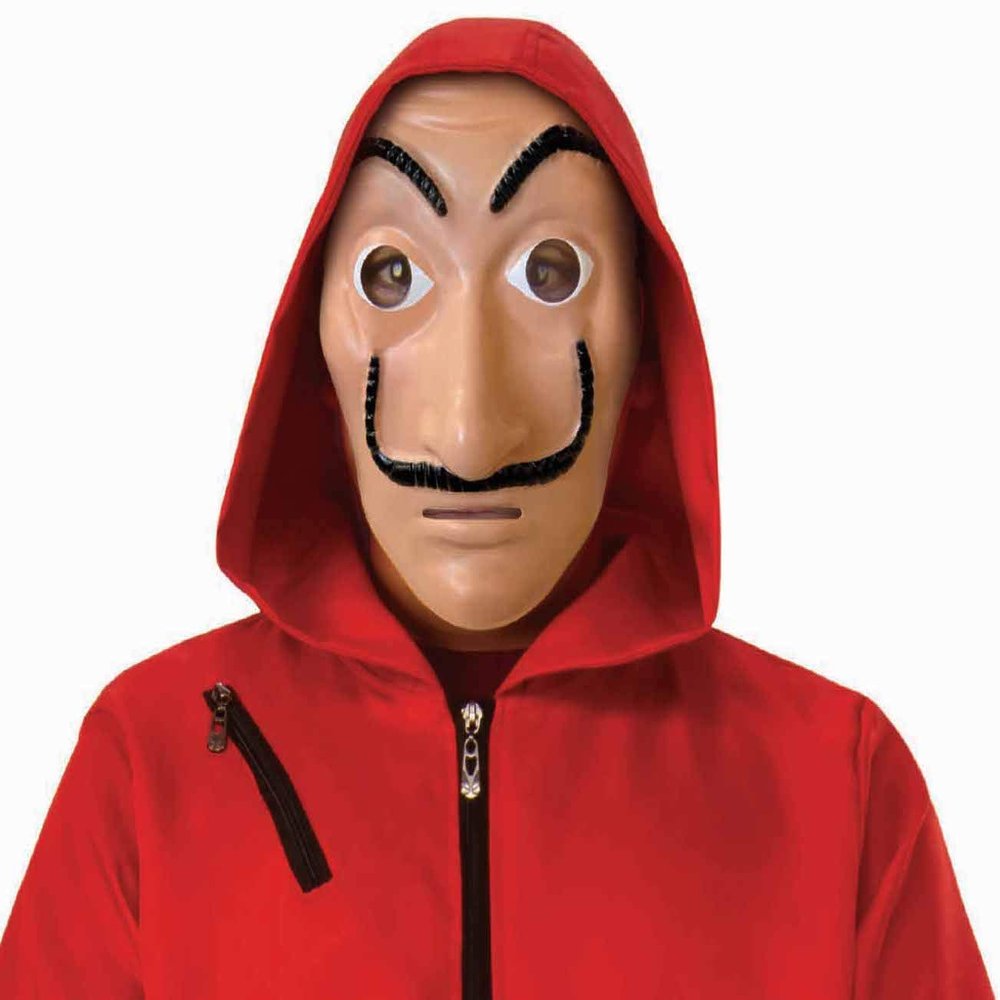 Rubies Unisex_Adult Money Heist Half-Mask
