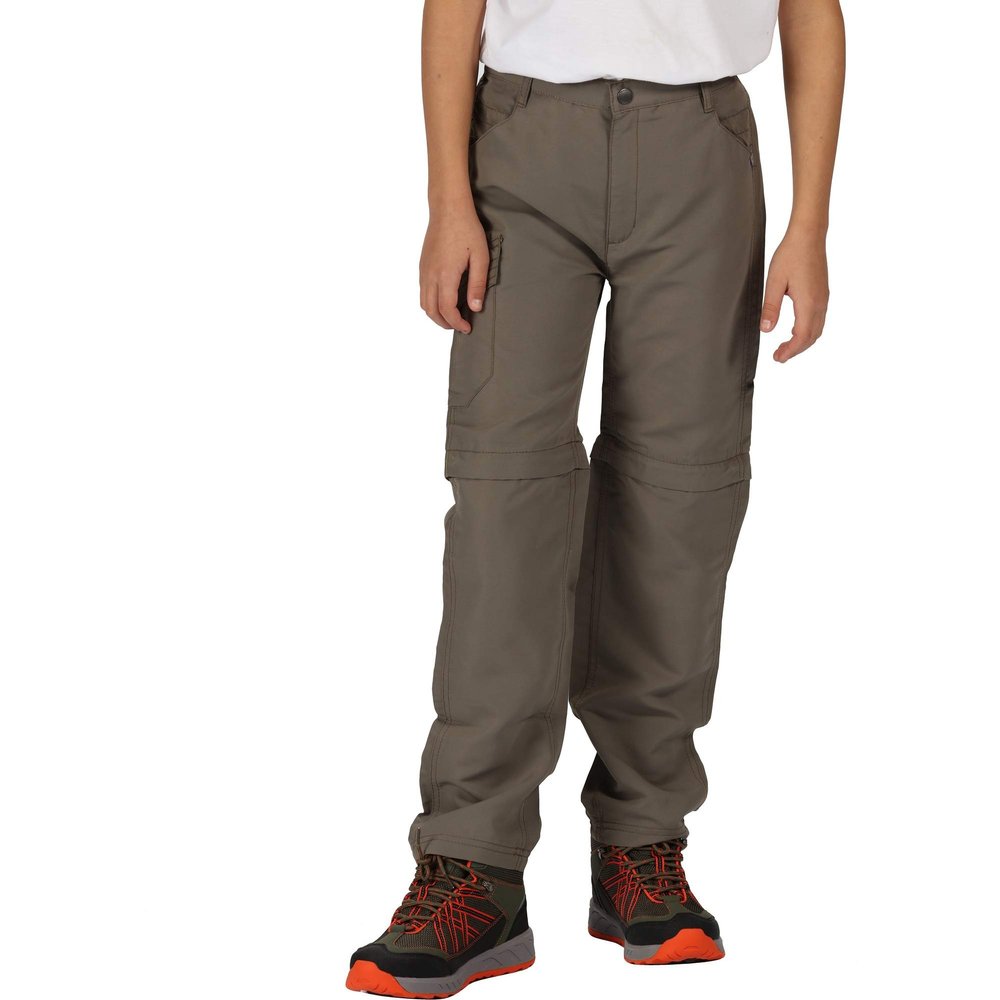 Regatta Childrens/Kids Sorcer II Zip Off Pants (7-8 Years) (Tree Top)